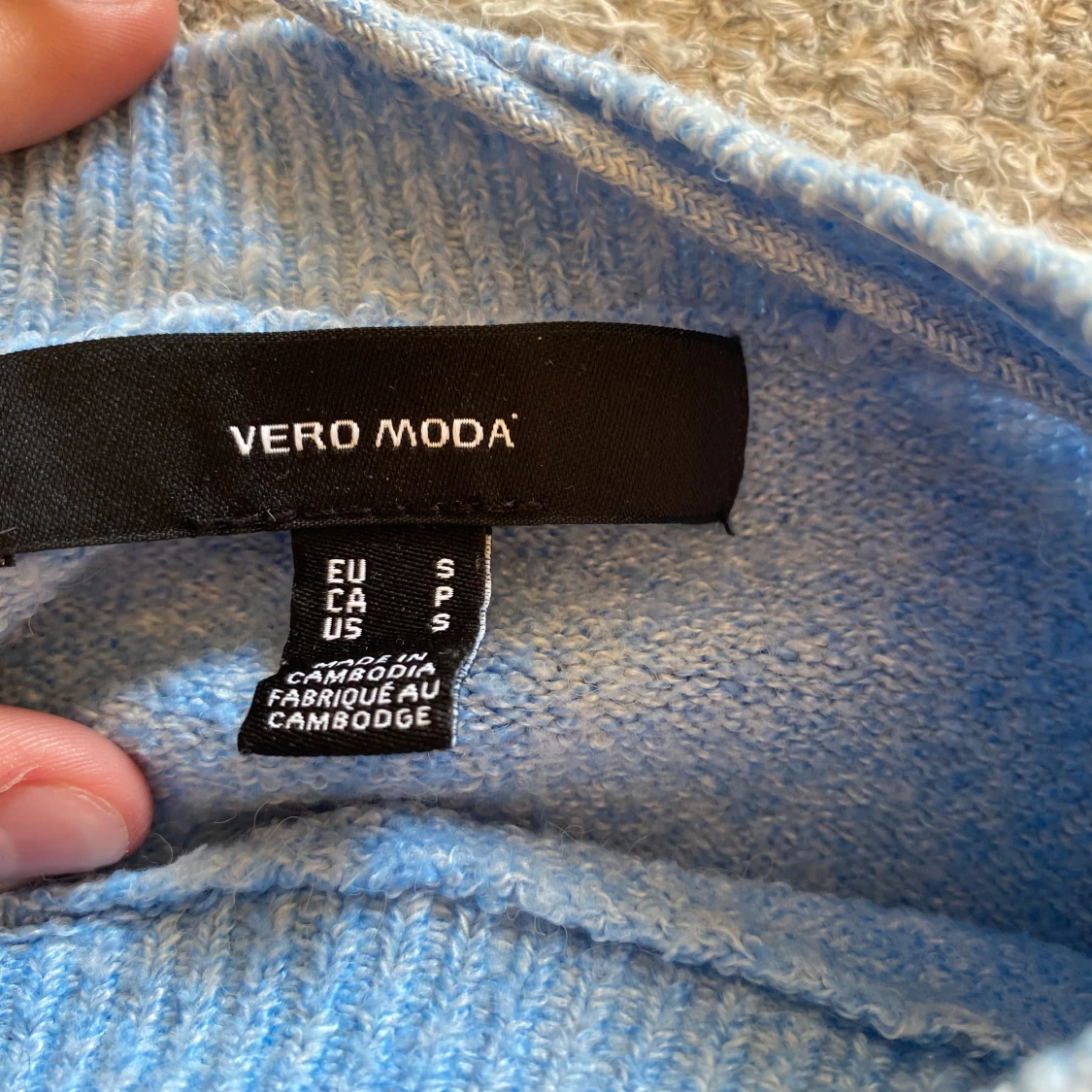 Ljusblå stickad tröja Vero Moda - 2