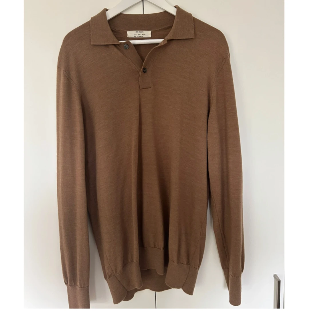 Brun pikétröja i ull från Zara