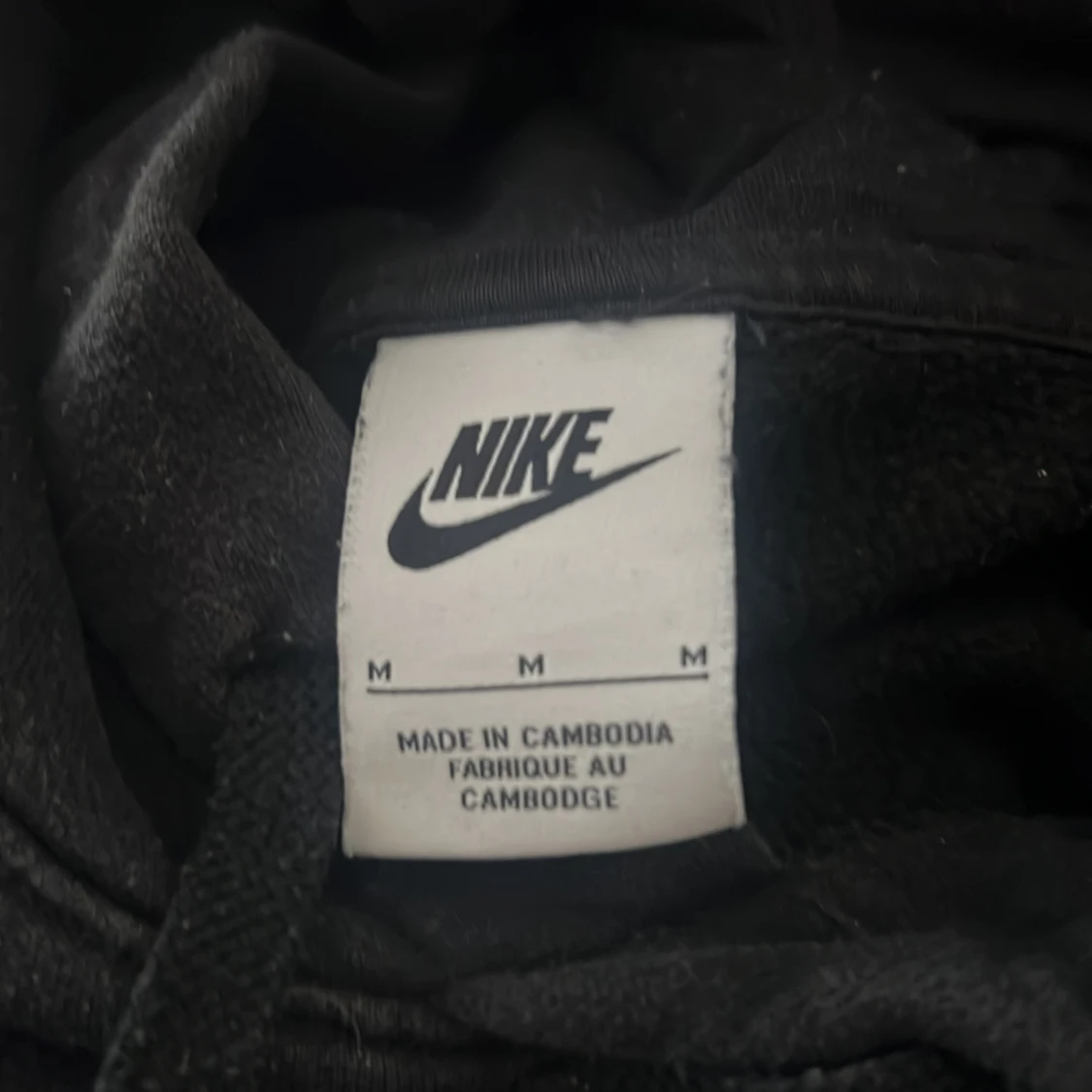 Svart Nike hoodie med huva - 2