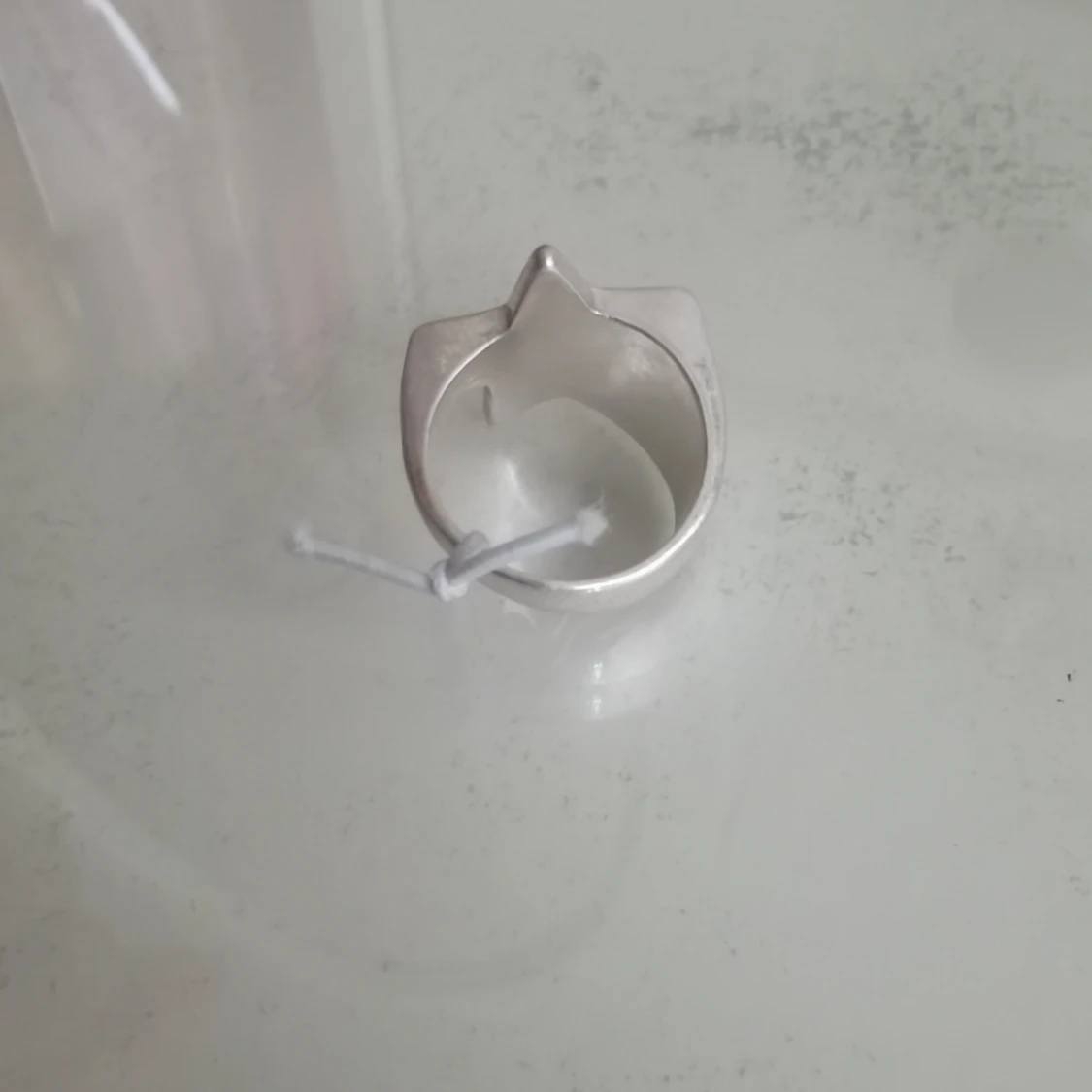 Bred silverring med stjärna - 1