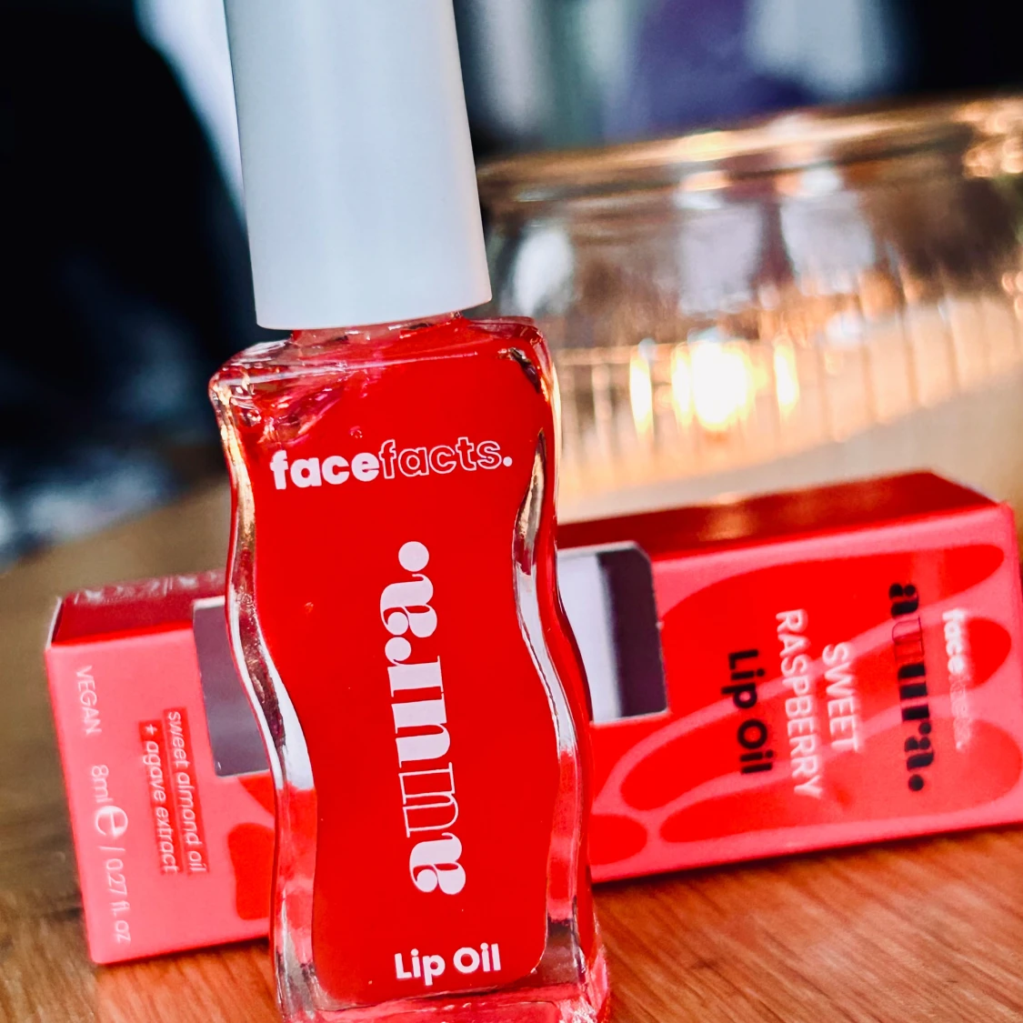 Auura lip oil ”Sweet Raspberry” från Face Facts! - 1