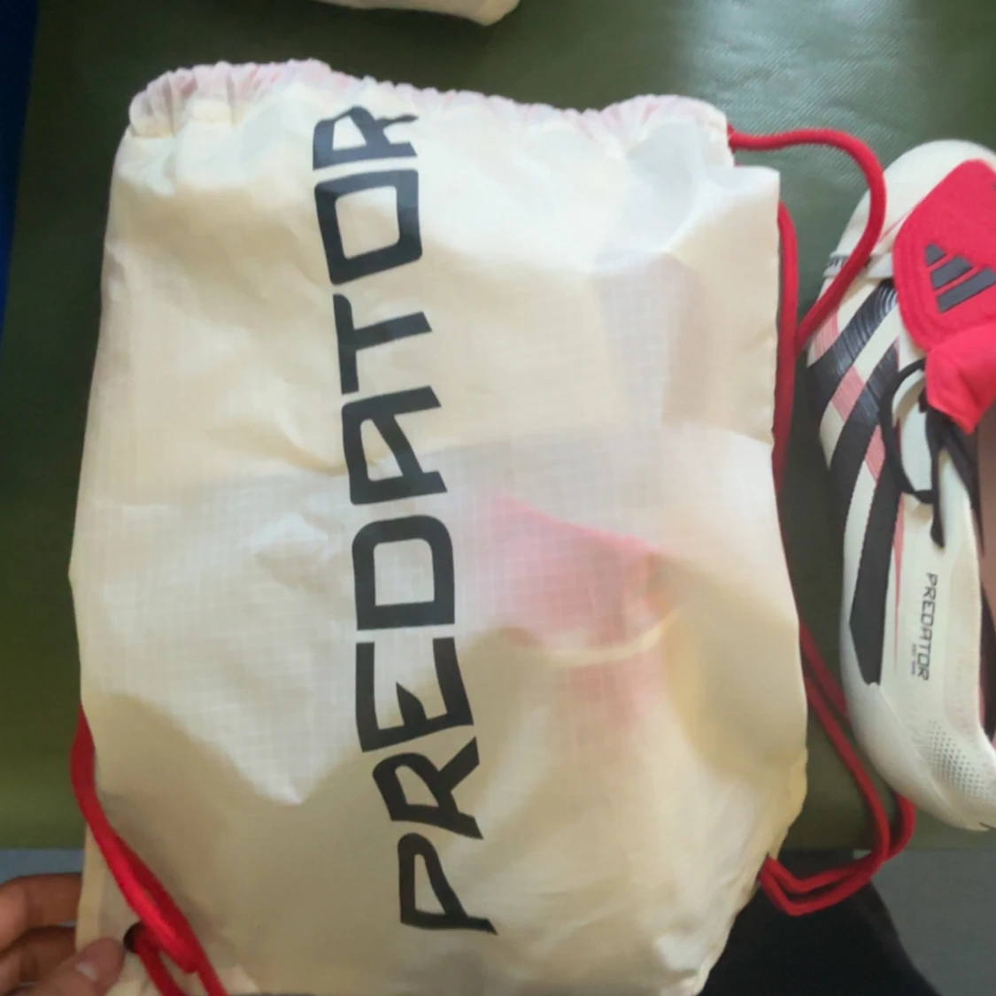 Adidas Predator fotbollsskor vit/röd - 2