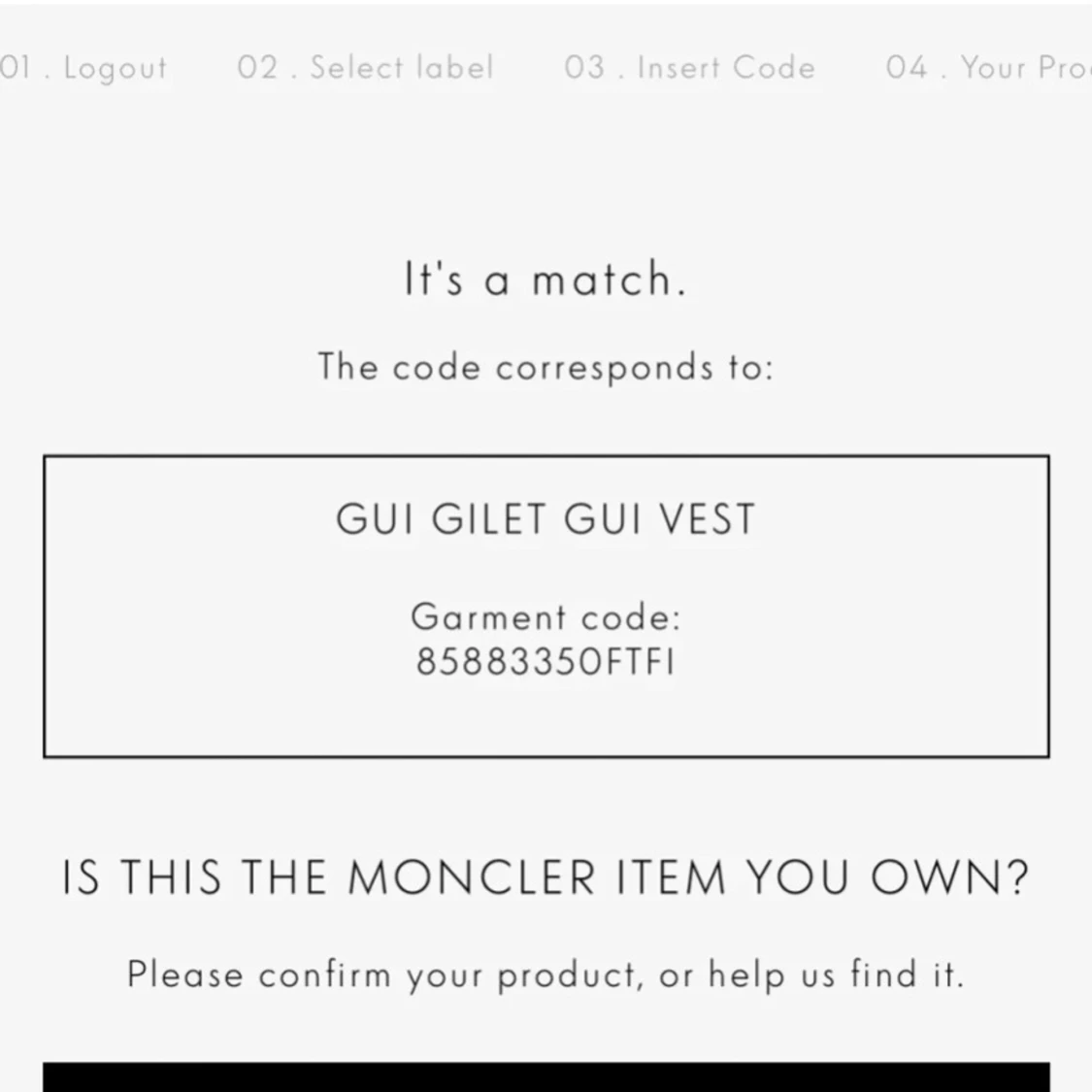 Svart dunväst från Moncler äkta - 2