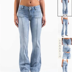 Madlady jeans - Så fina jeans som ofta är slutsålda på madlady. Ljusblå bootcut i modellen Claire, nypris 699☺️Strl 32/regular, väldigt stretchiga i material