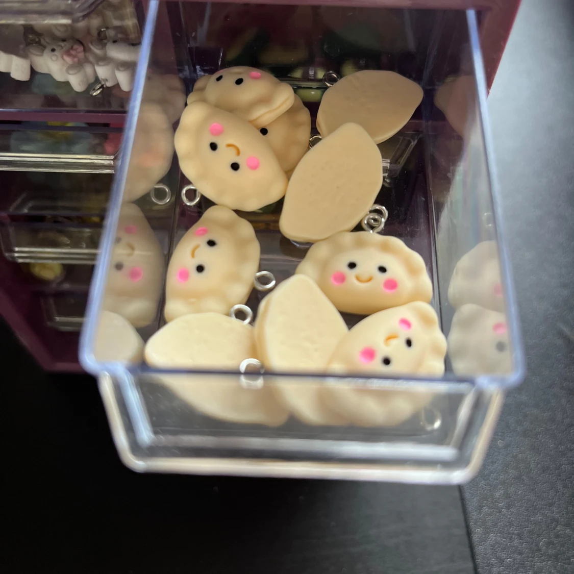 Söta dumpling-örhängen med ansikte🥟