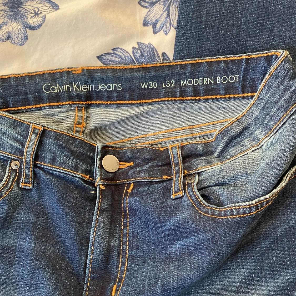 Blå bootcut jeans från Calvin Klein Jeans - 3