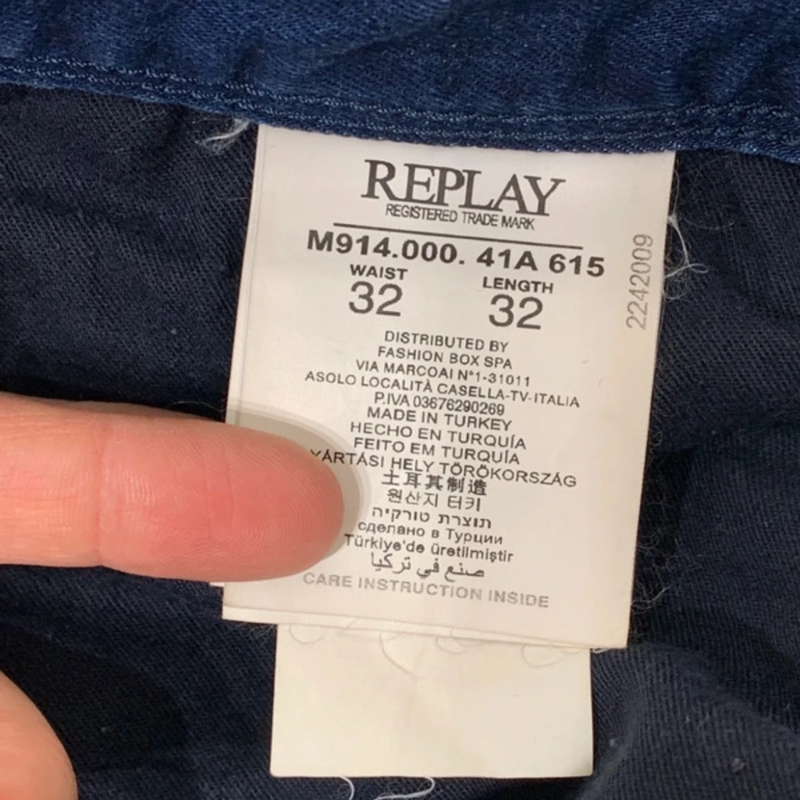 Replay Anbass mörkblå - 93