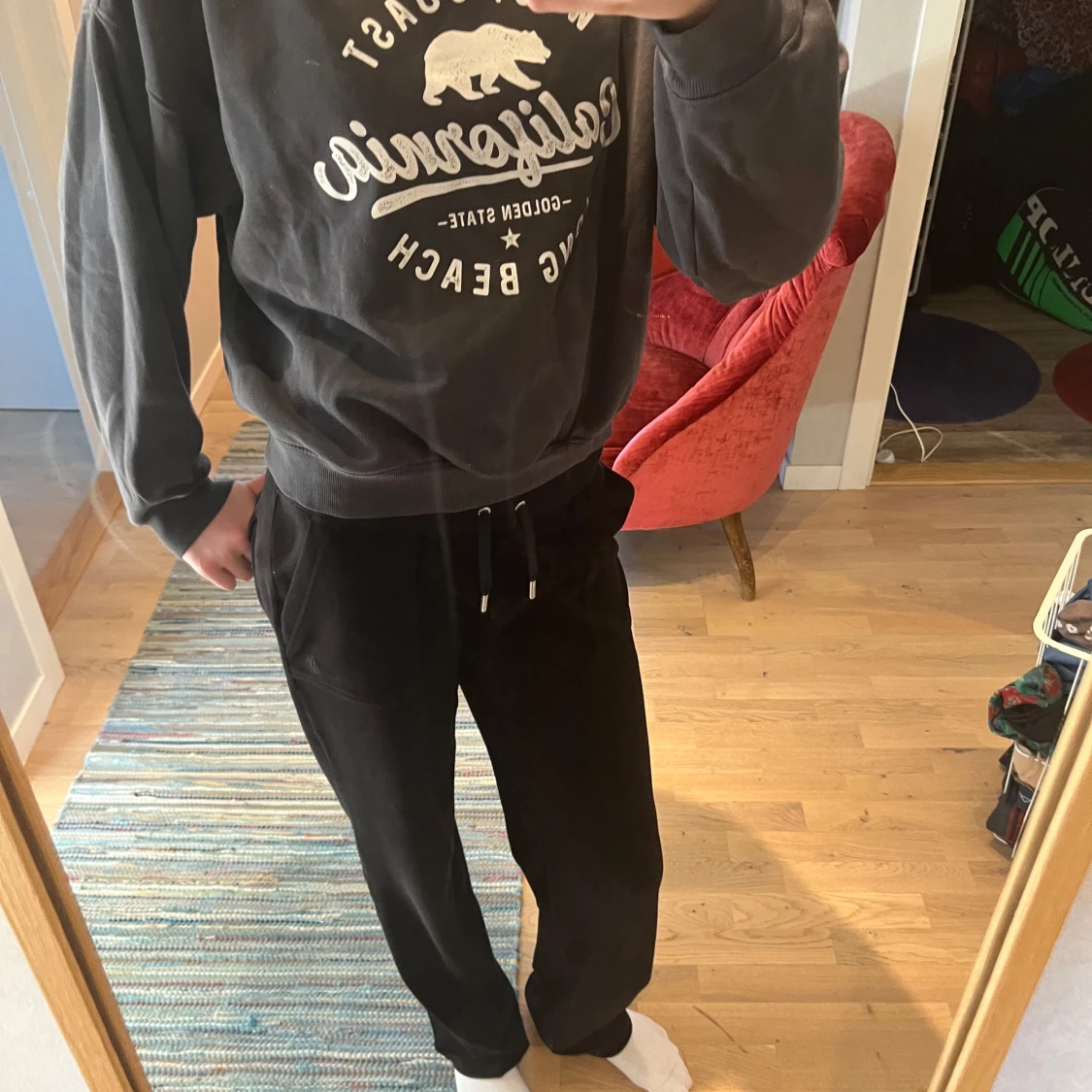  Oversize  grå tröja  - 1