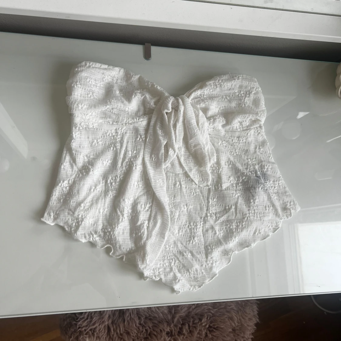 Vit cider tubtopp med knyt - 1