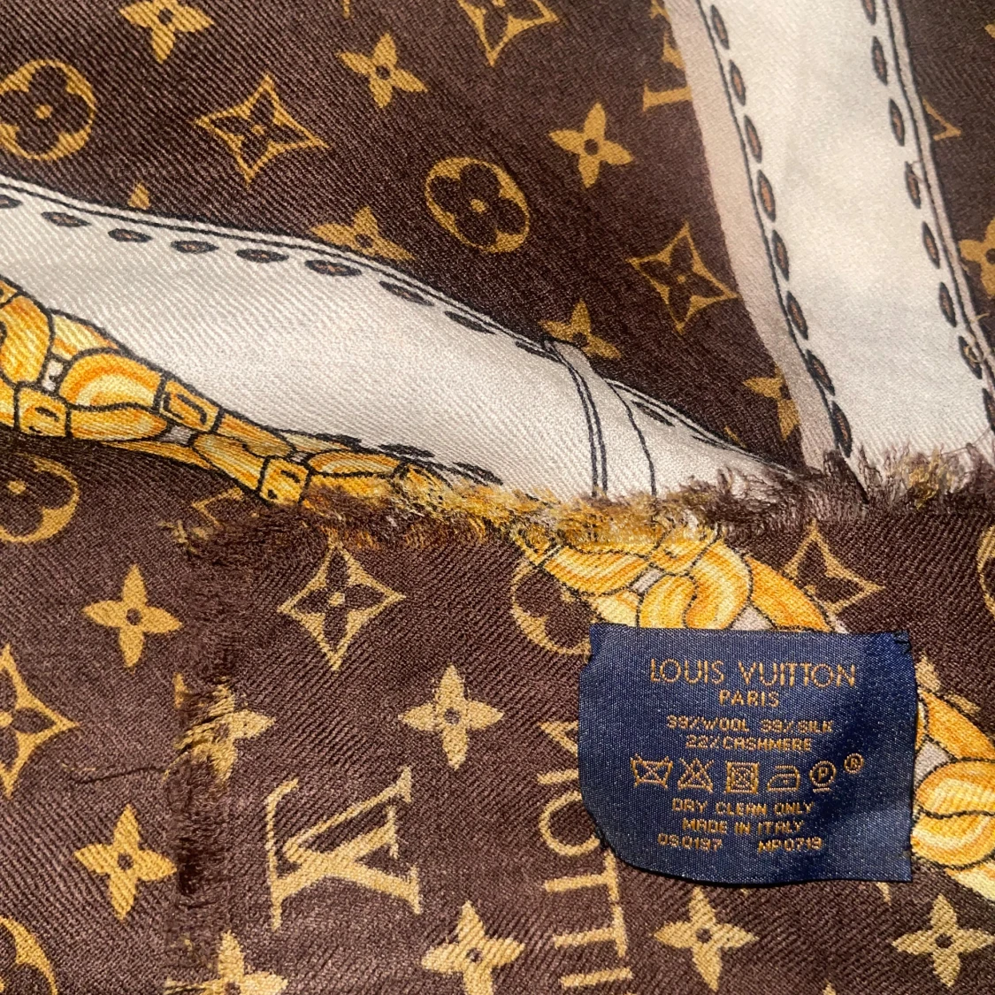 Louis Vuitton brun monogram halsduk - 4