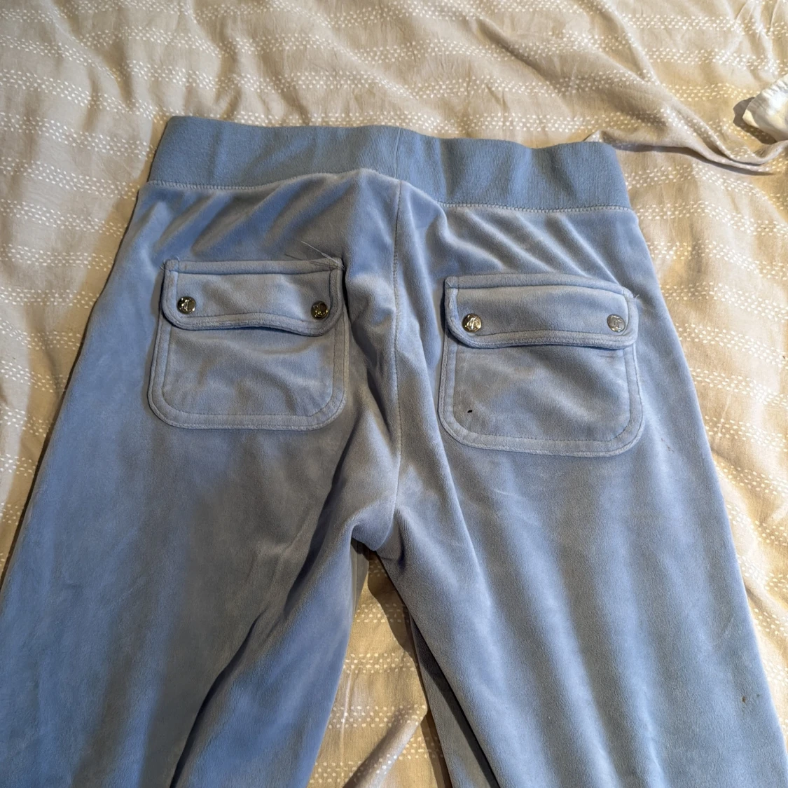 Blå velourbyxor Juicy Couture XS - 3