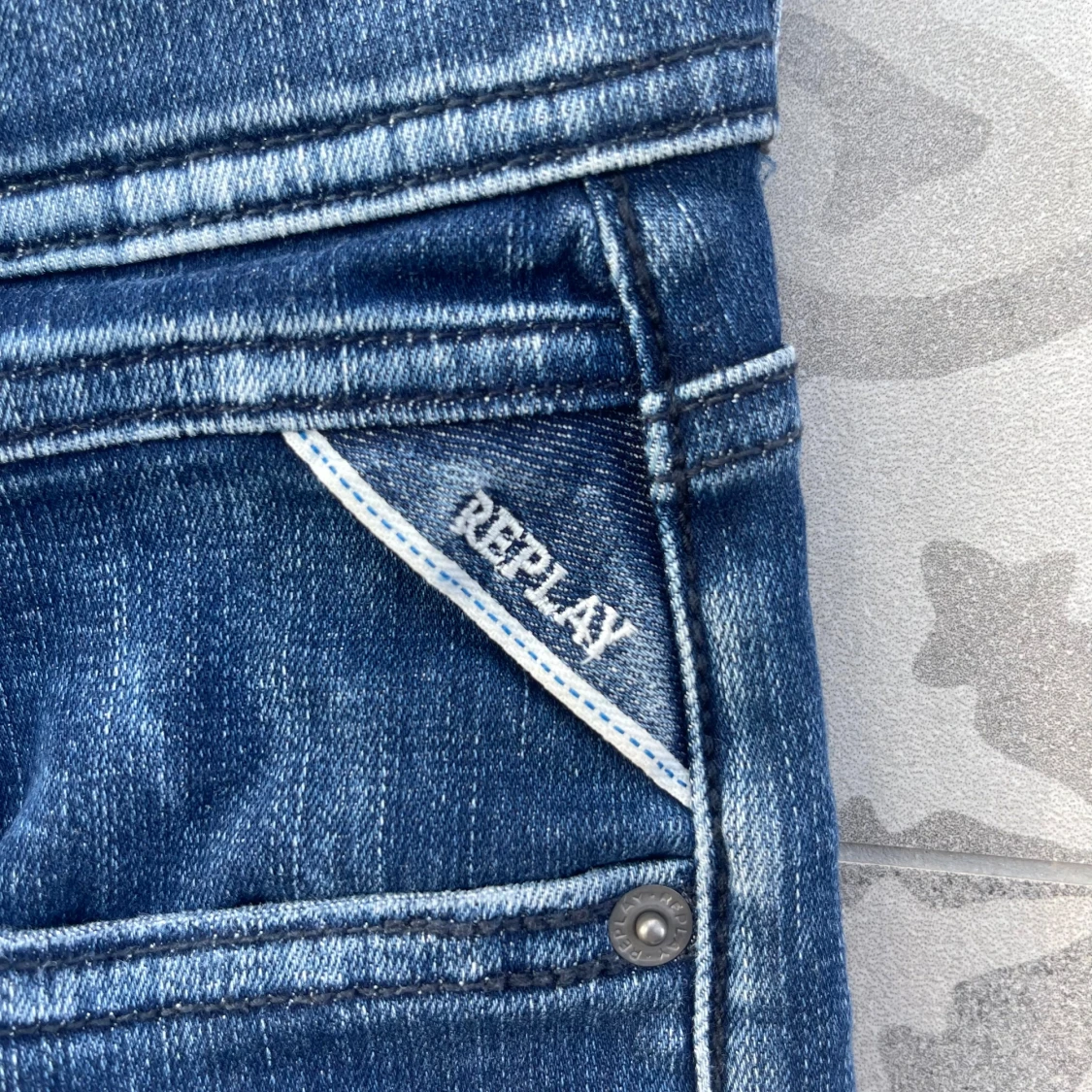 Blåa Replay Grover jeans - 2