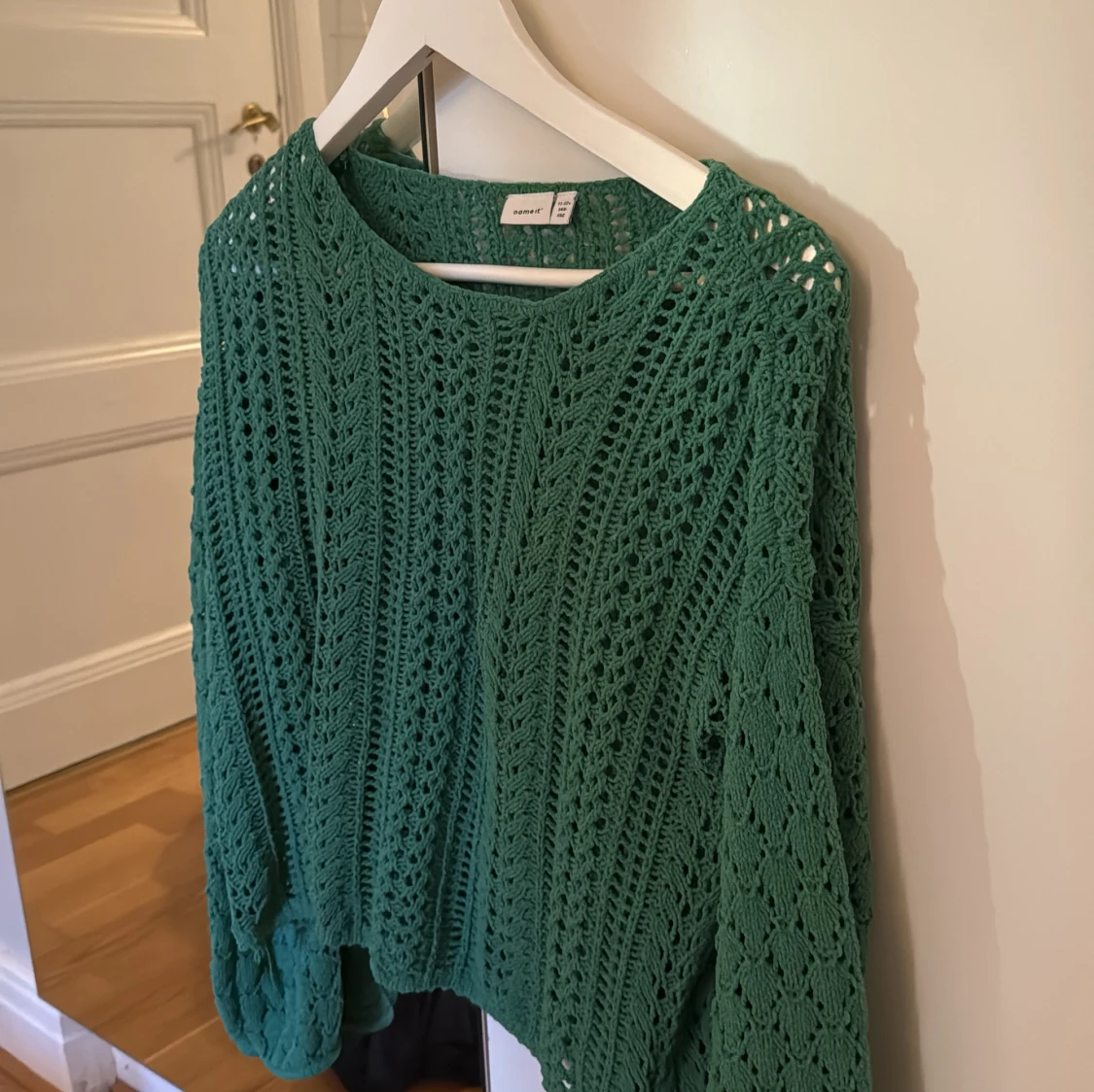 Grön stickad tröja från Name It