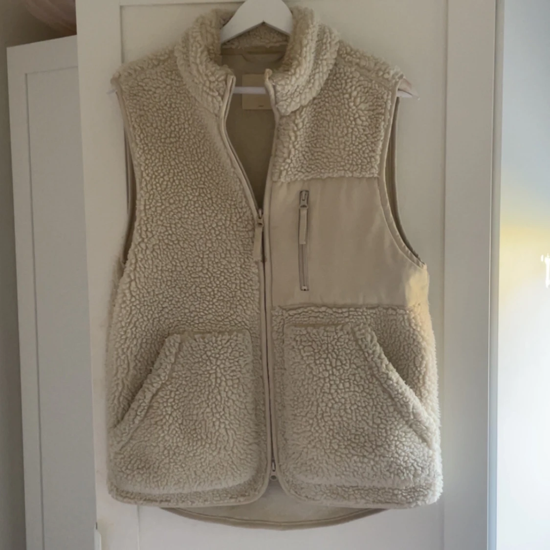 Beige Teddy väst - 1