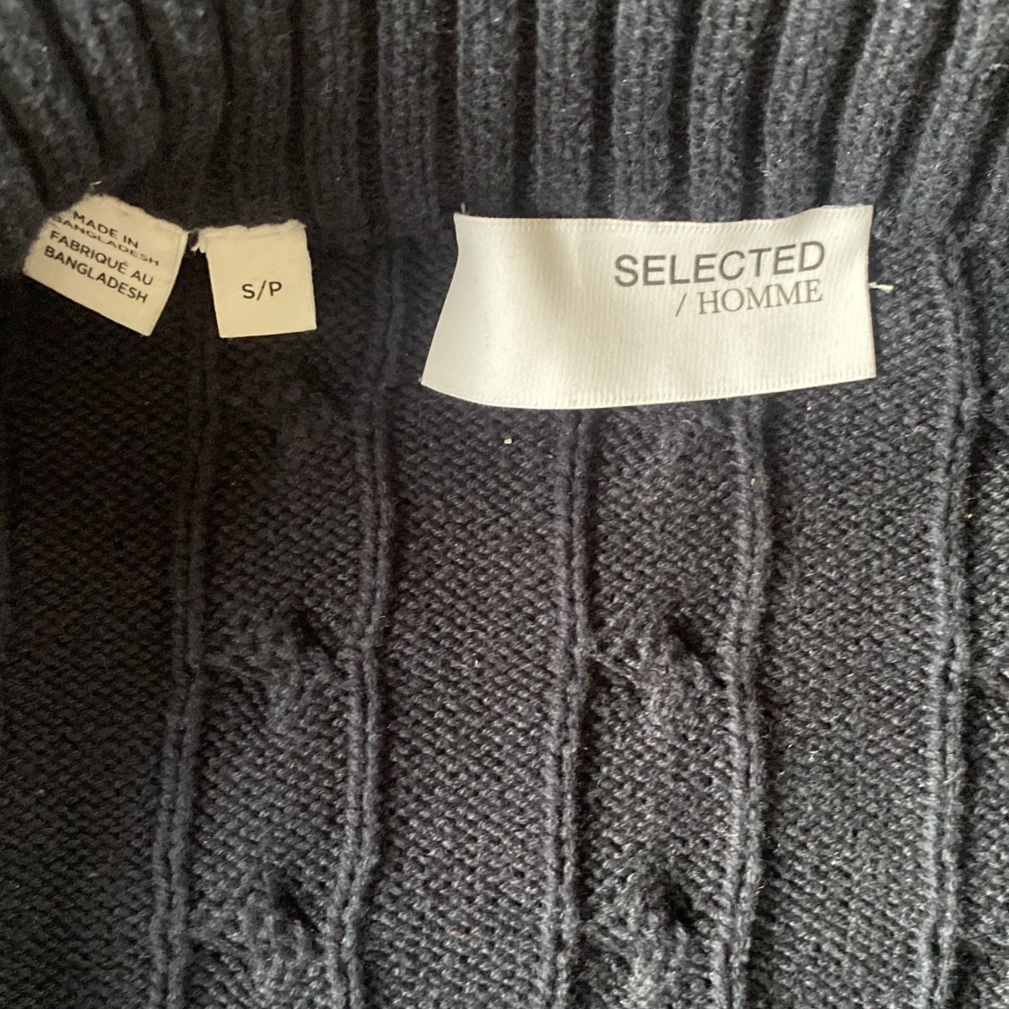 Mörkblå stickad kofta från Selected Homme - 1