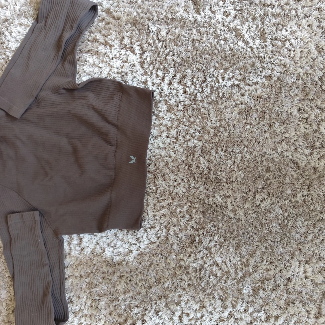 Brun croppad långärmad tröja Aim'n - 1