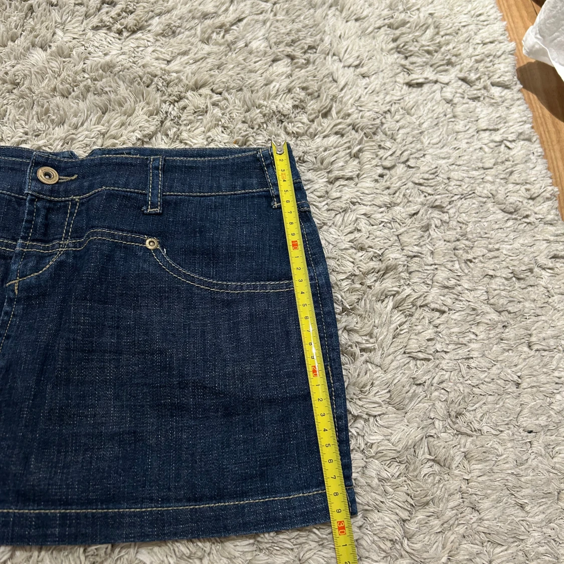 Lågmidjad jeanskjol  - 3