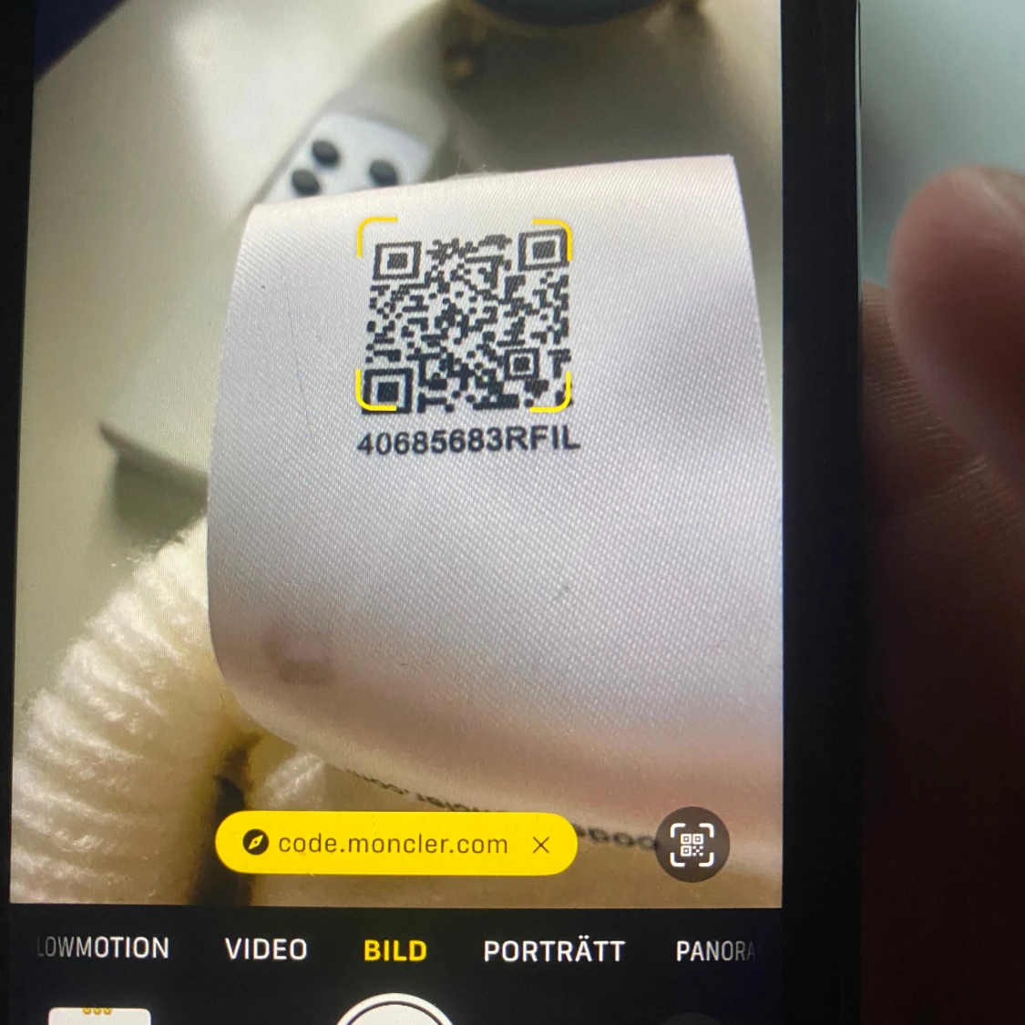 Vit ribbstickad mössa från Moncler med Tagg - 1