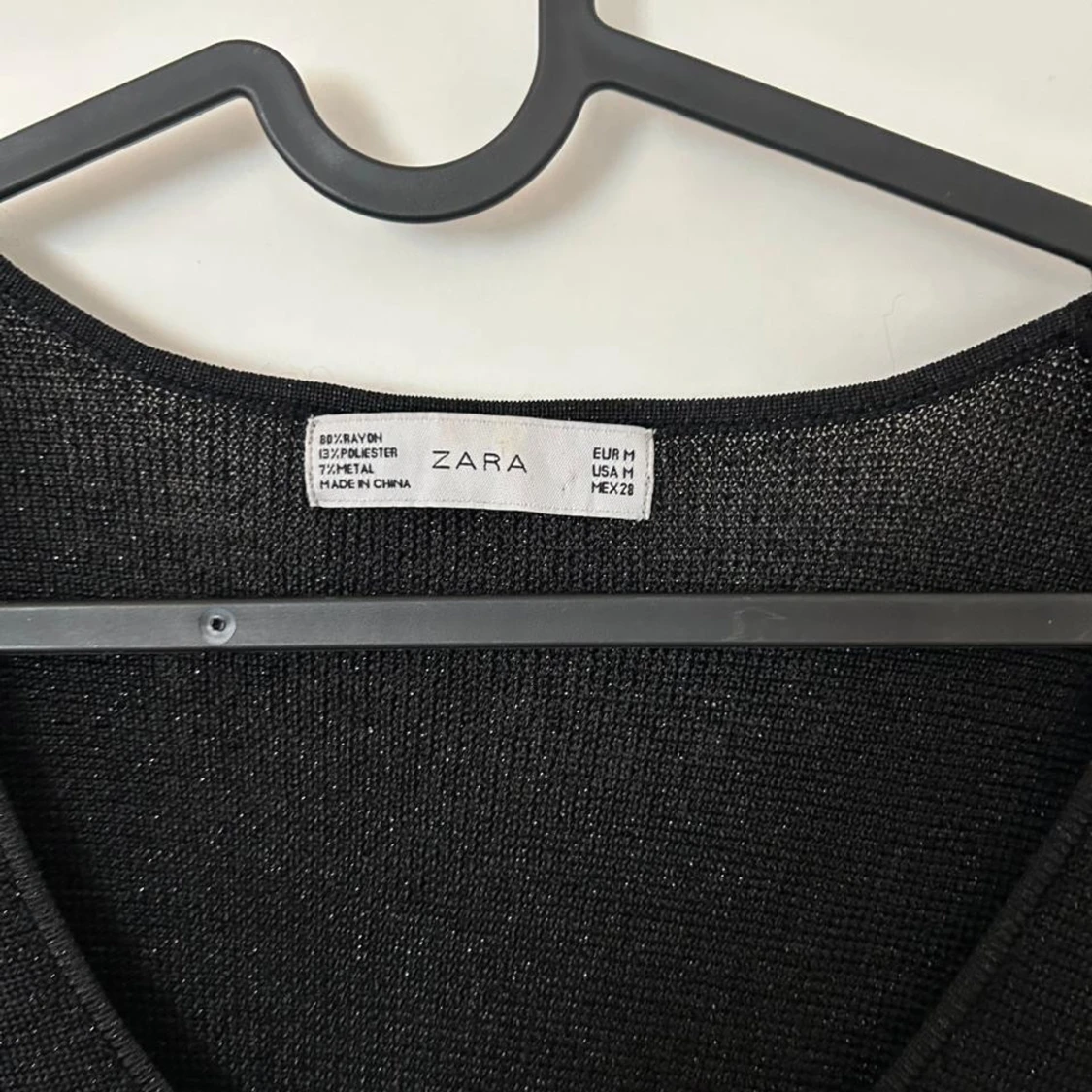Svart glittrig klänning från Zara