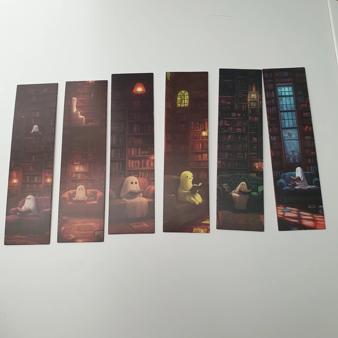 6st Spökiga bokmärken i biblioteket