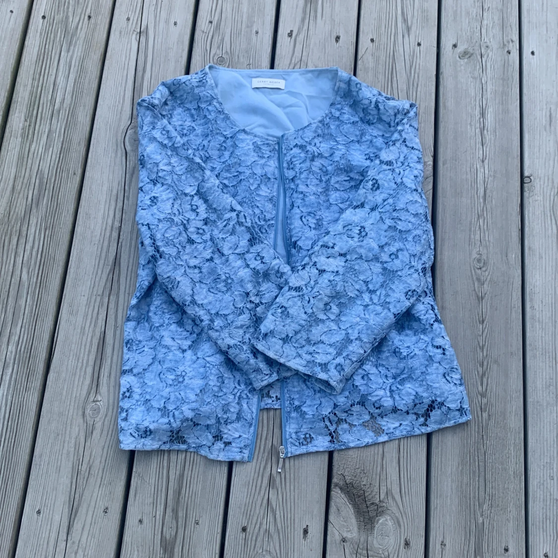 Blommig blå cardigan jacka från Gerry Weber - 1