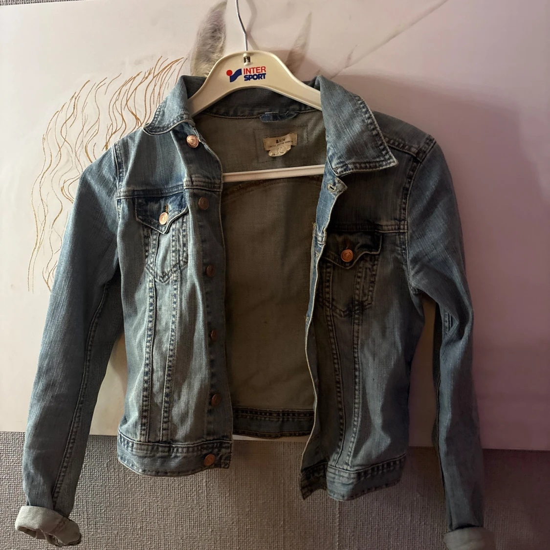 Ljusblå jeansjacka från &NOW, strl 34