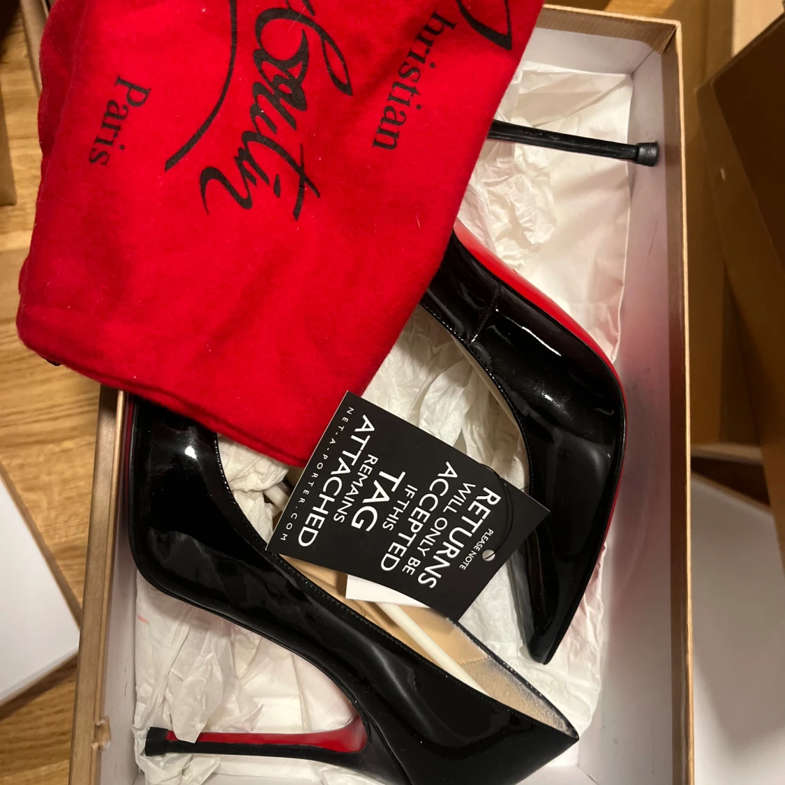 ♦️Louboutin Decollete 554 100mm Patent