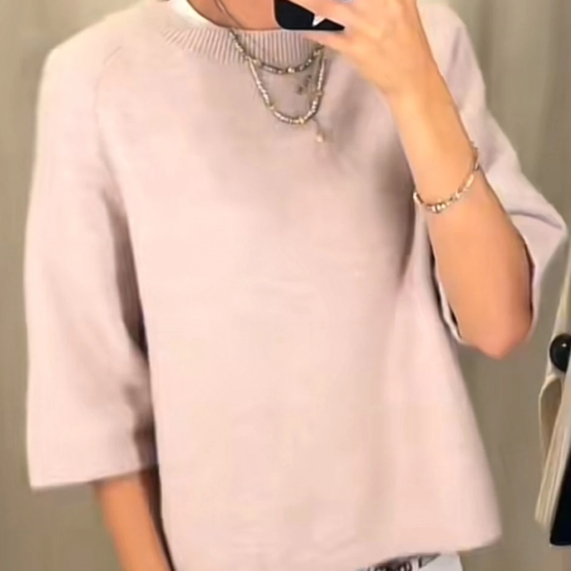 Ljusbeige stickad tröja & Other Stories - 2