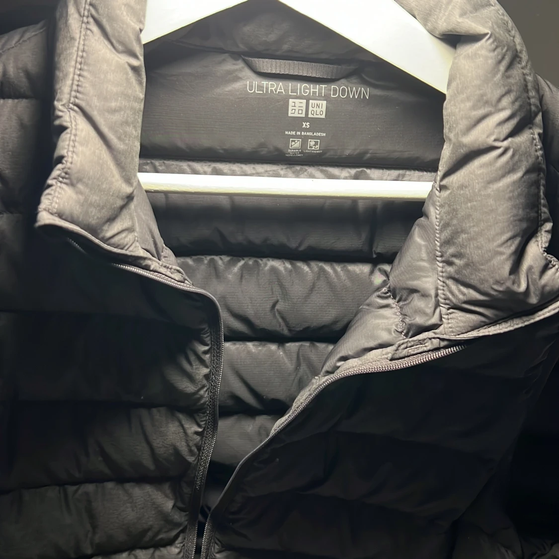 Grå dunväst slim fit XS - 2