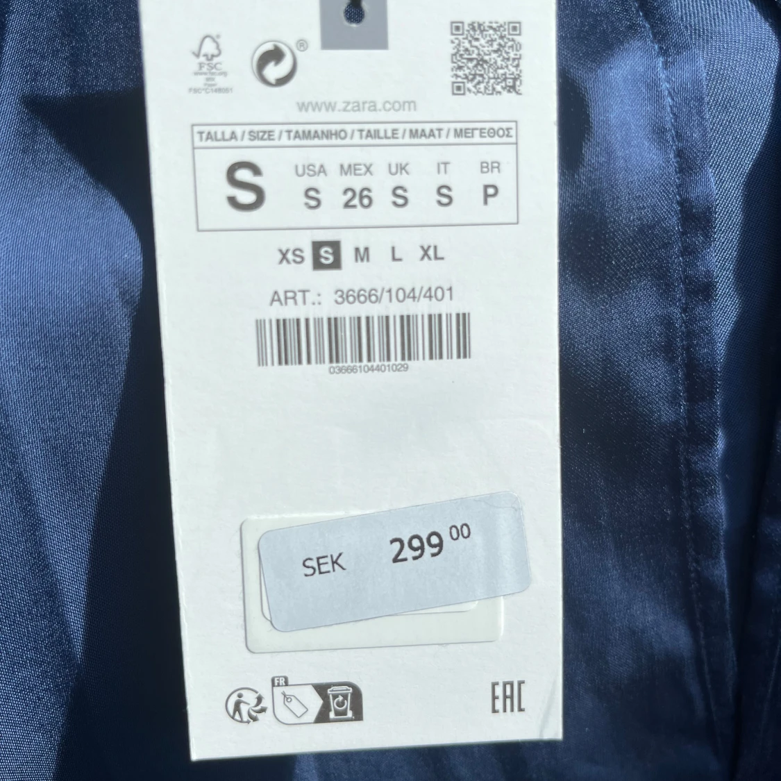 Blå blus från Zara - 2