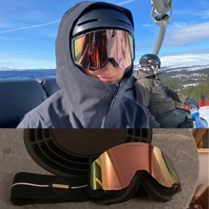Skidglasögon - Goggles från sprectrum. Tillkommer ett till glas för annat väderförhållande. Köpt för runt 2400kr, därför bra pris då de iproncip aldrig är använda🩷⛷️