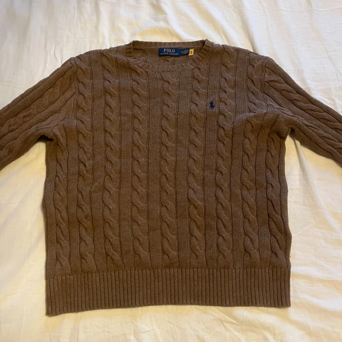 Brun kabelstickad tröja från Polo Ralph Lauren - 1