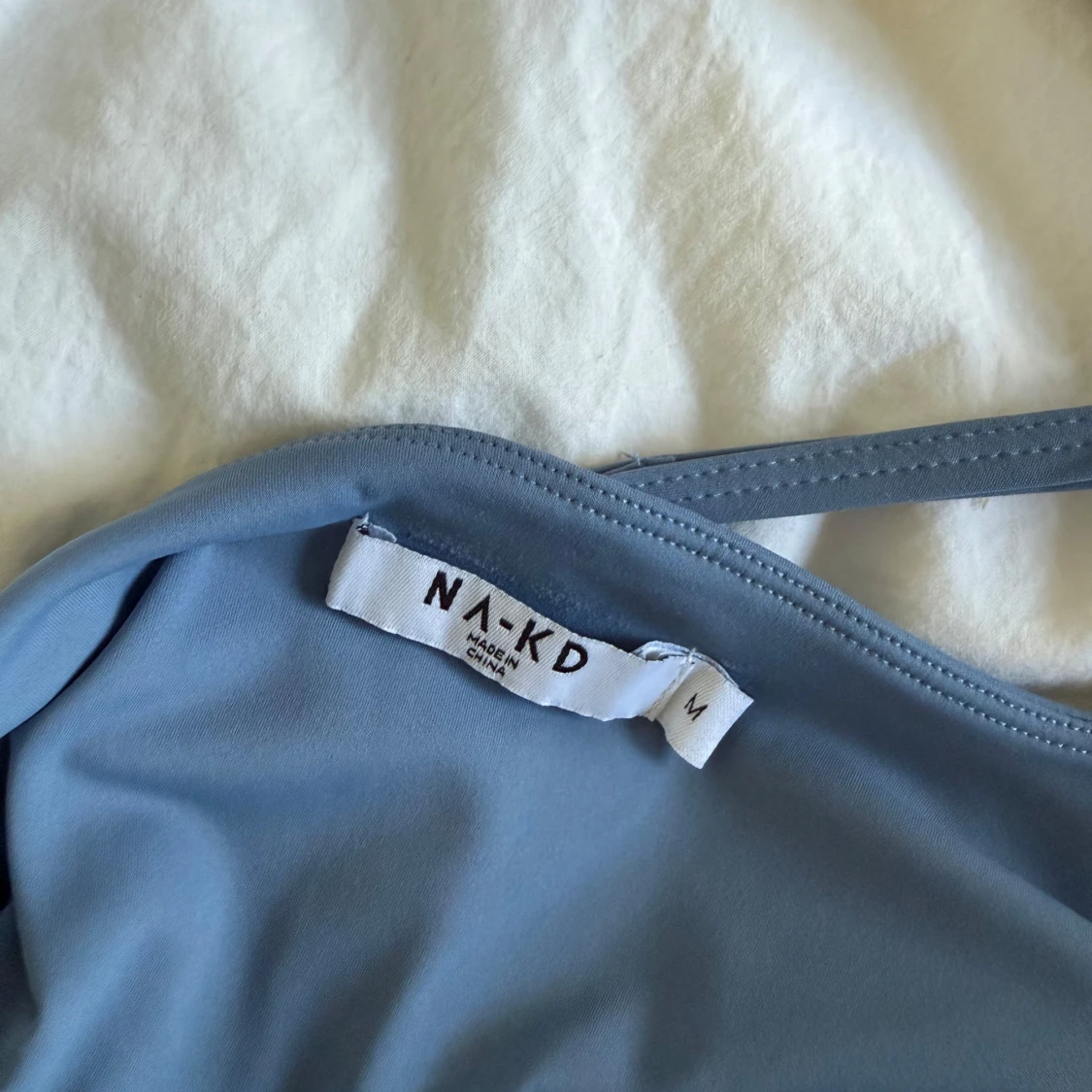 Blå croppad topp  - 2