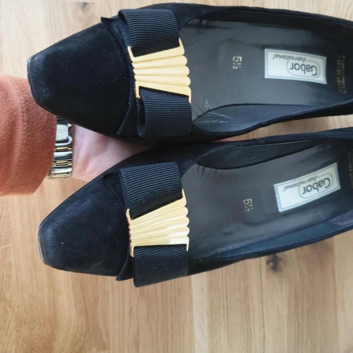 Svarta mockapumps från Gabor - 3