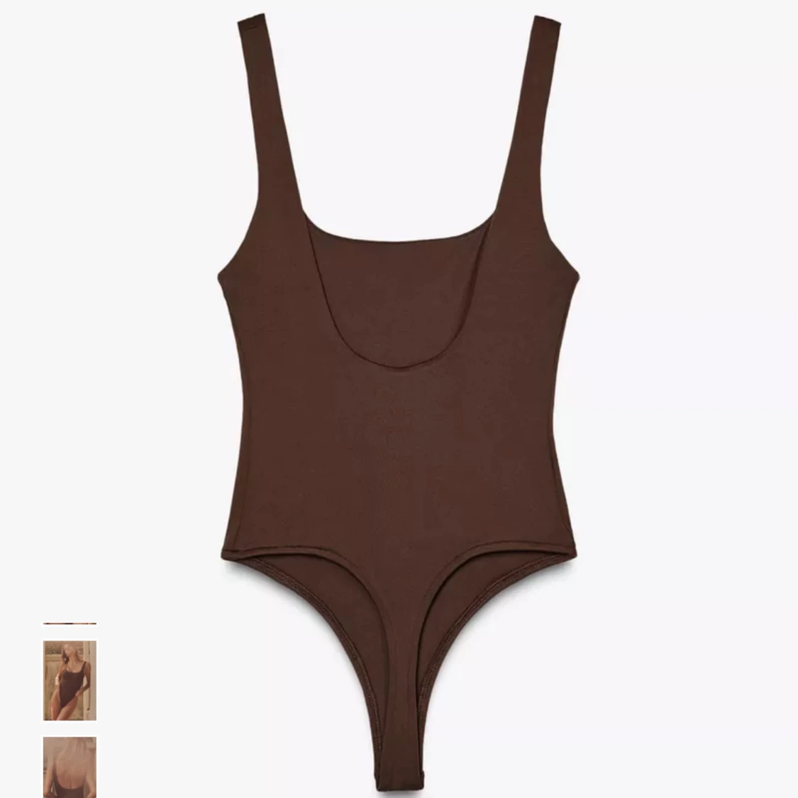 Brun ärmlös body från ZARA - 1