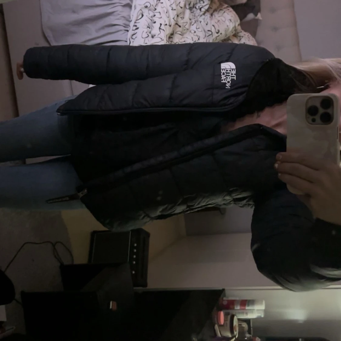 Svart dunjacka från The North Face