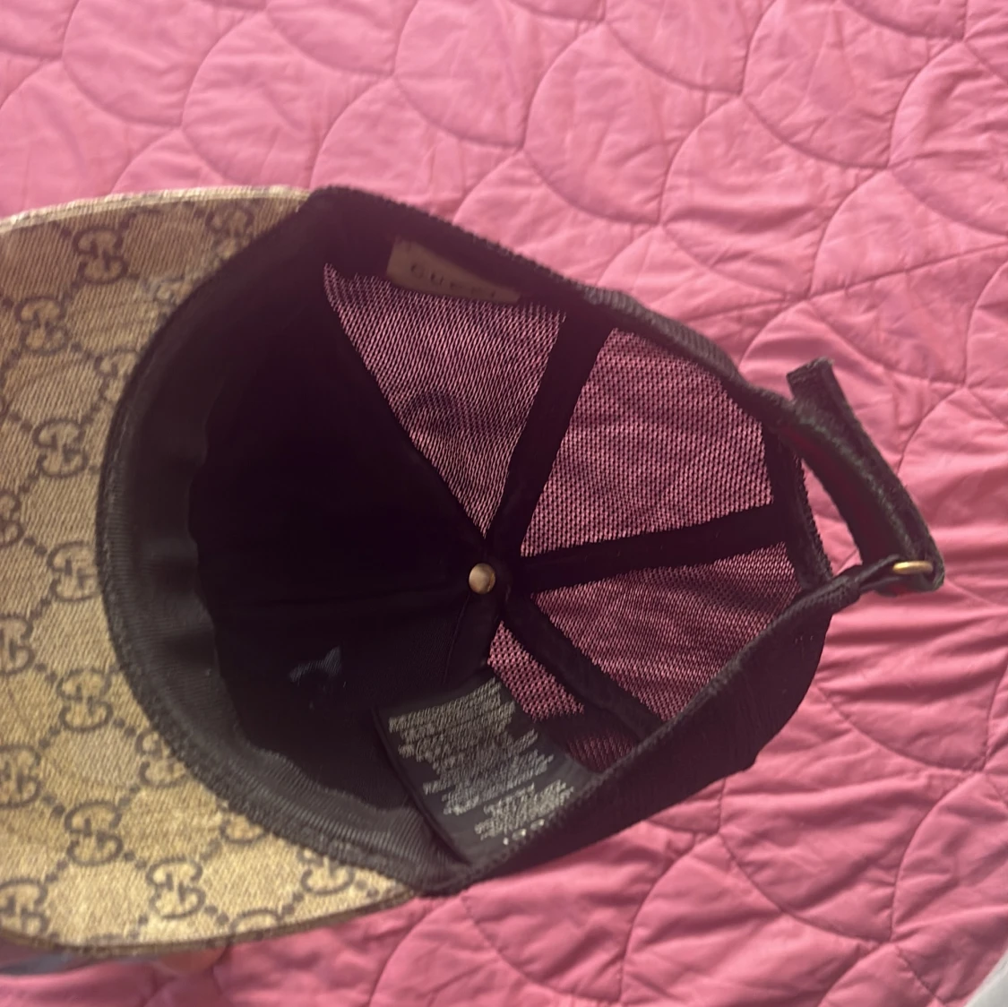 Gucci keps med GG-mönster och orm - 3