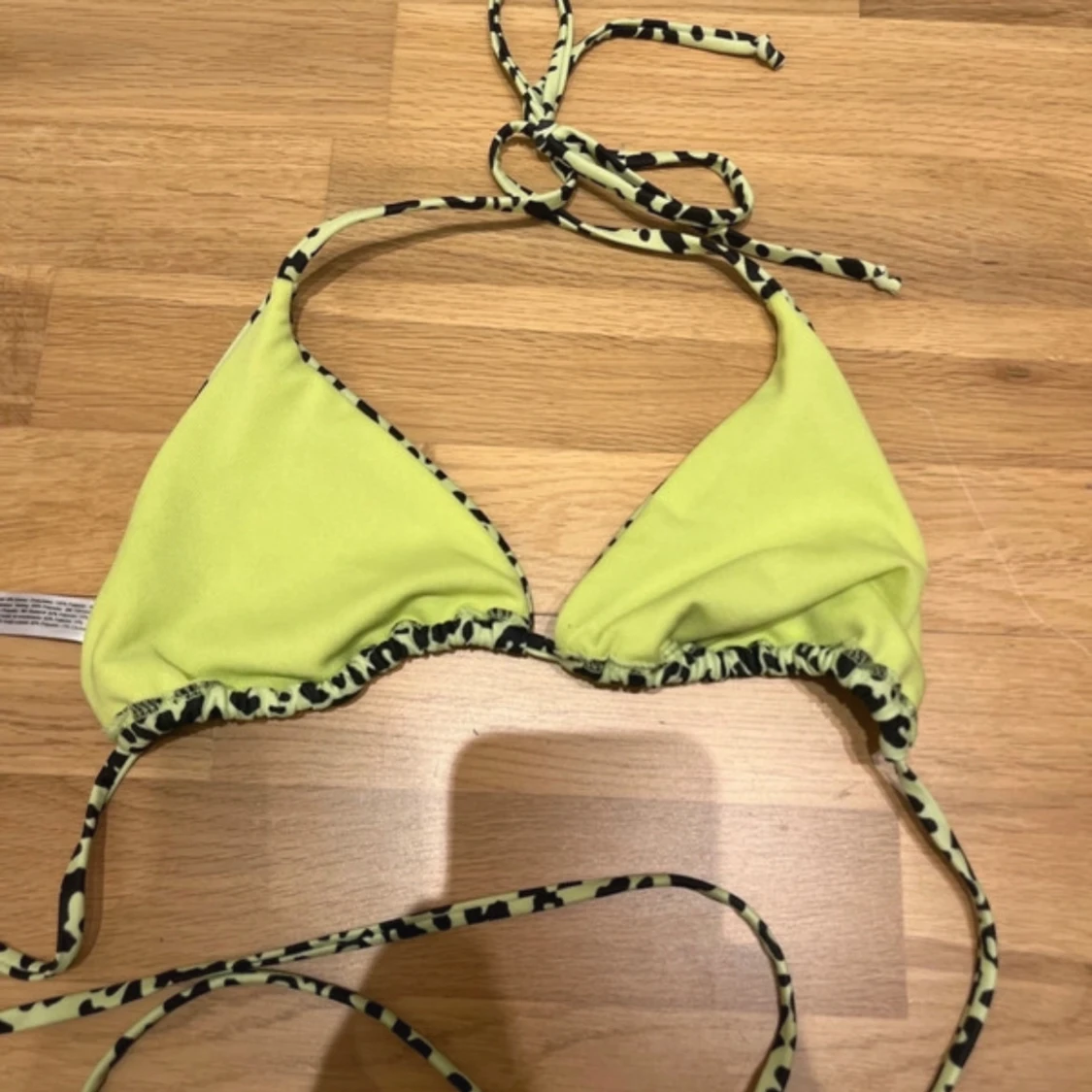 Leopardmönstrad trekantsbikini - 2