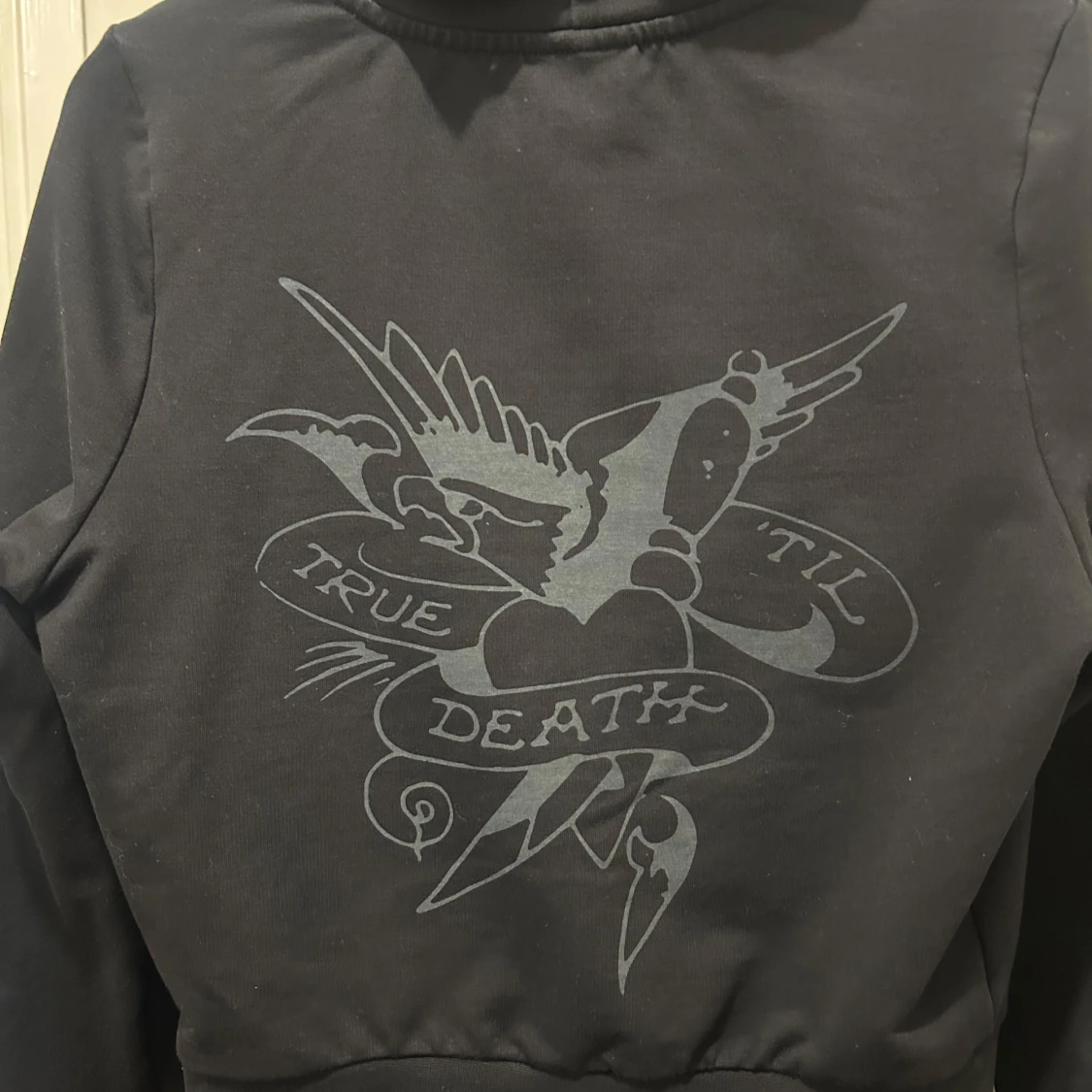 Svart hoodiejacka från Ed Hardy - 1