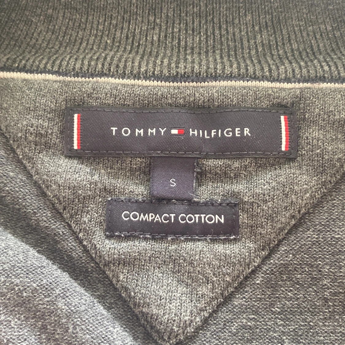 Grå ziptröja från Tommy Hilfiger - 3