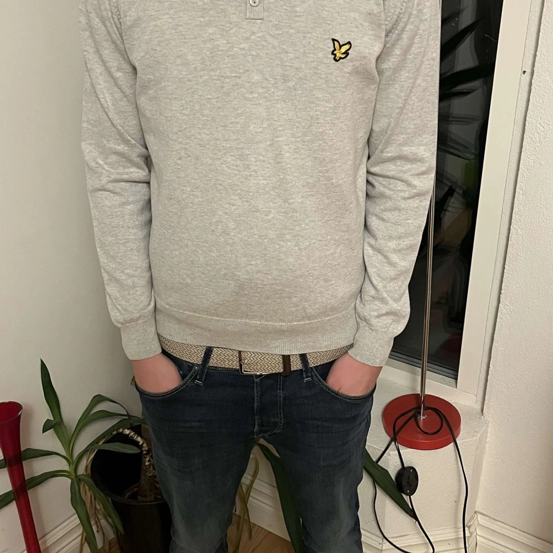 Ljusgrå sweatshirt från Lyle & Scott