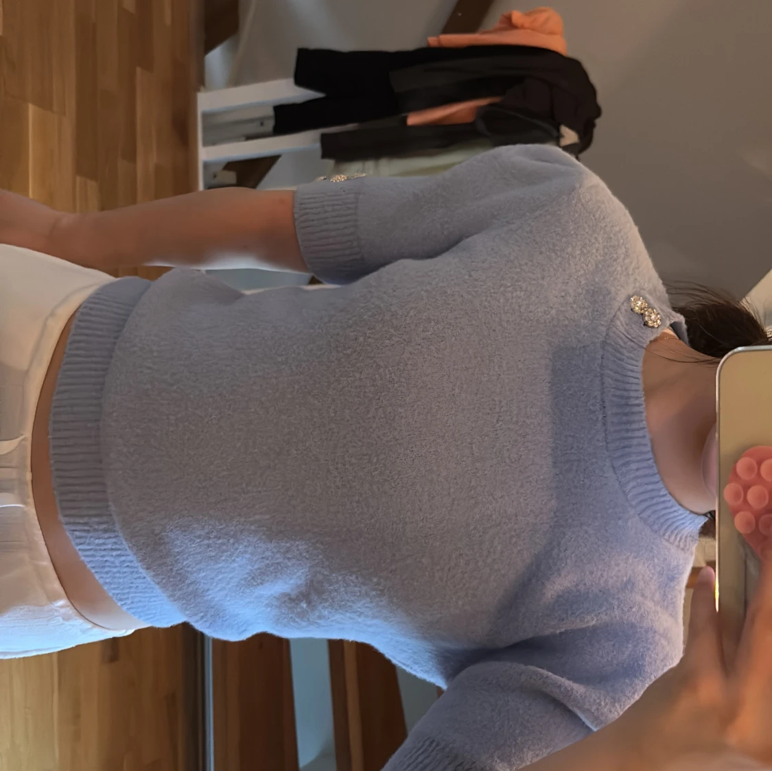 Ljusblå stickad tröja från Zara - 1