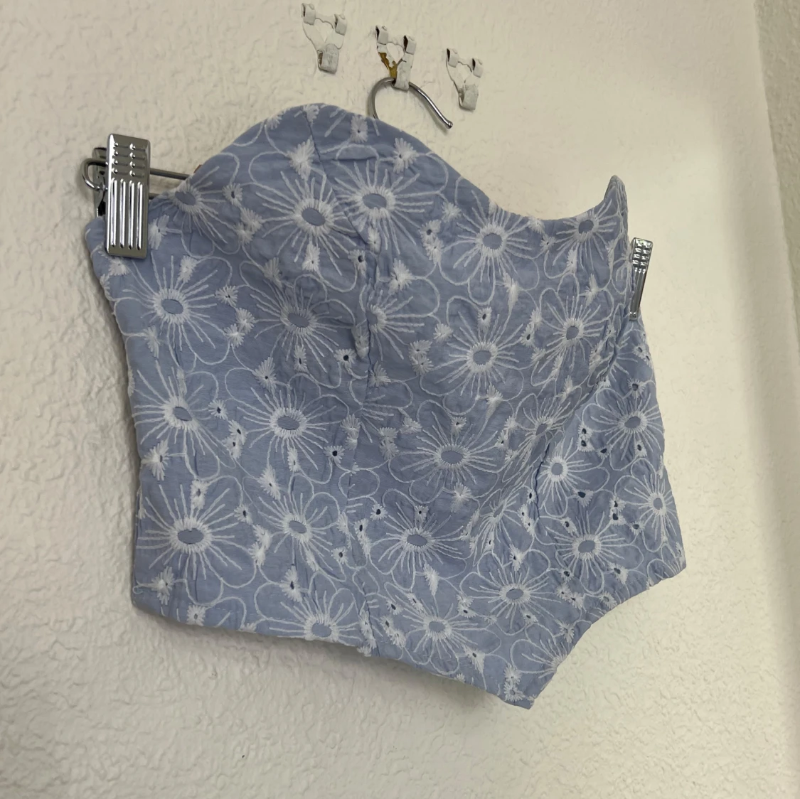 Blommig korsettopp  - 2