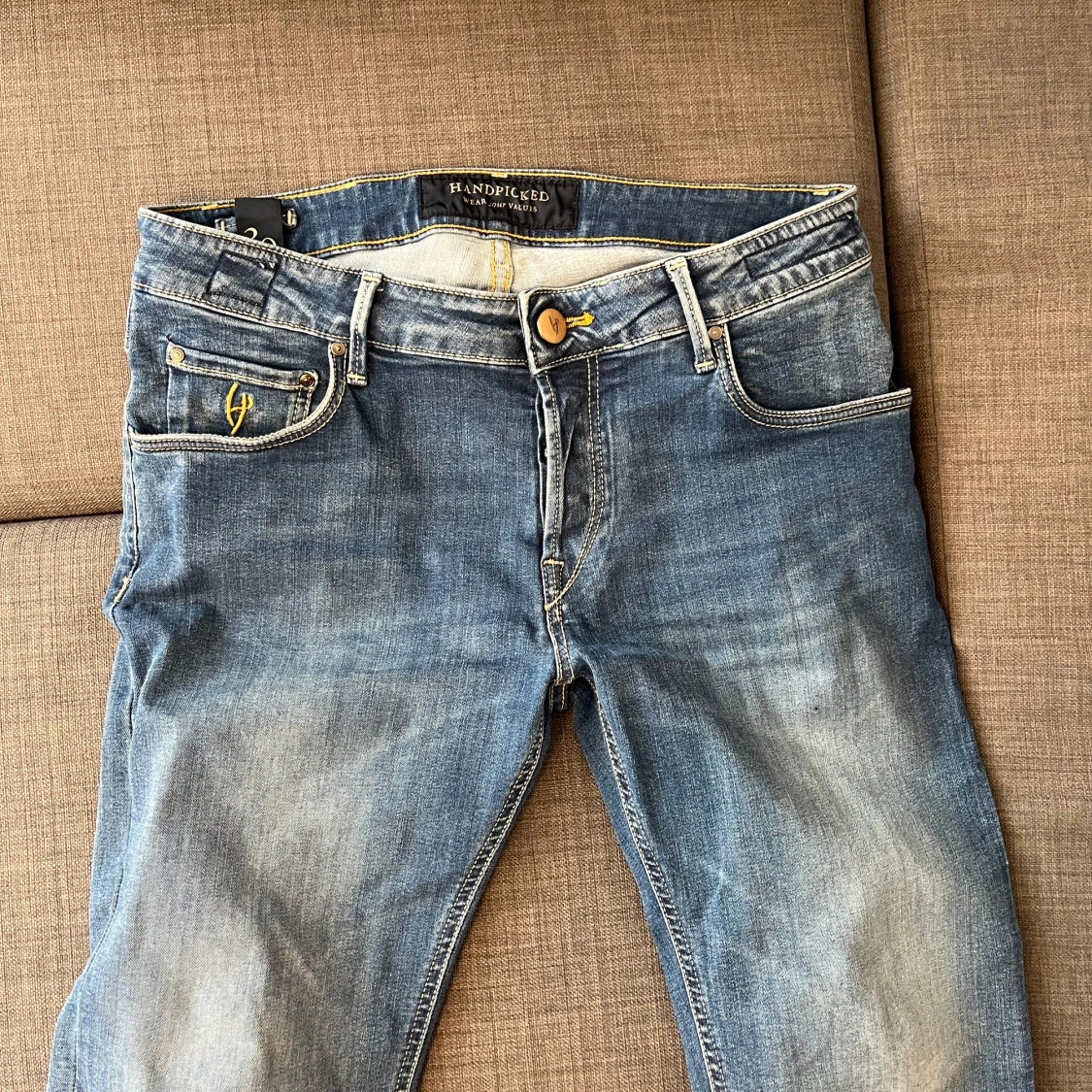 Handpicked blå jeans - 1