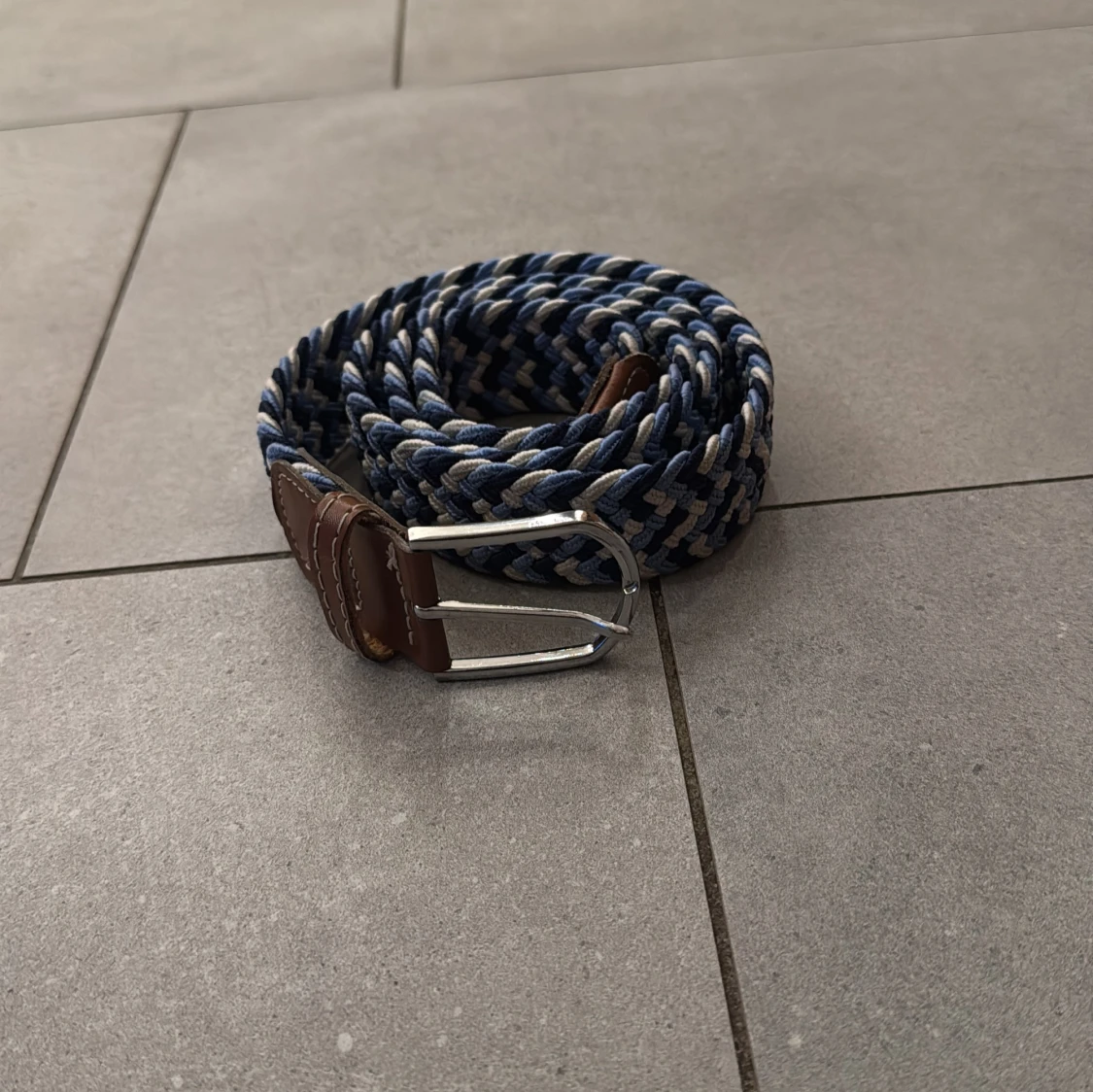 Blå Flätat bälte från onewear