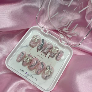 PinkMarble (S);Short Coffin;Curved - S: 15 mm, 11,5 mm, 12 mm, 11 mm, 9 mm 