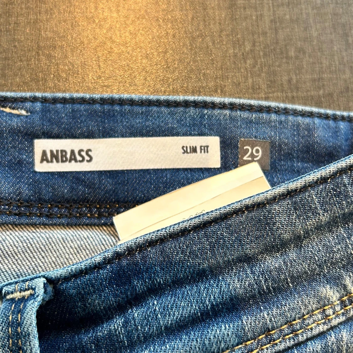 Blå slim fit jeans från Replay Anbass - 2