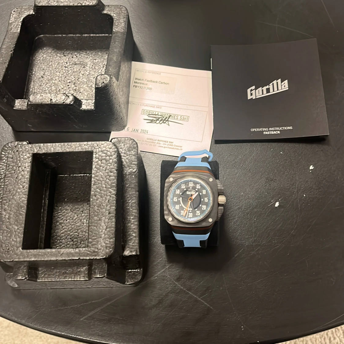 Gorilla Fastback klocka med blått armband