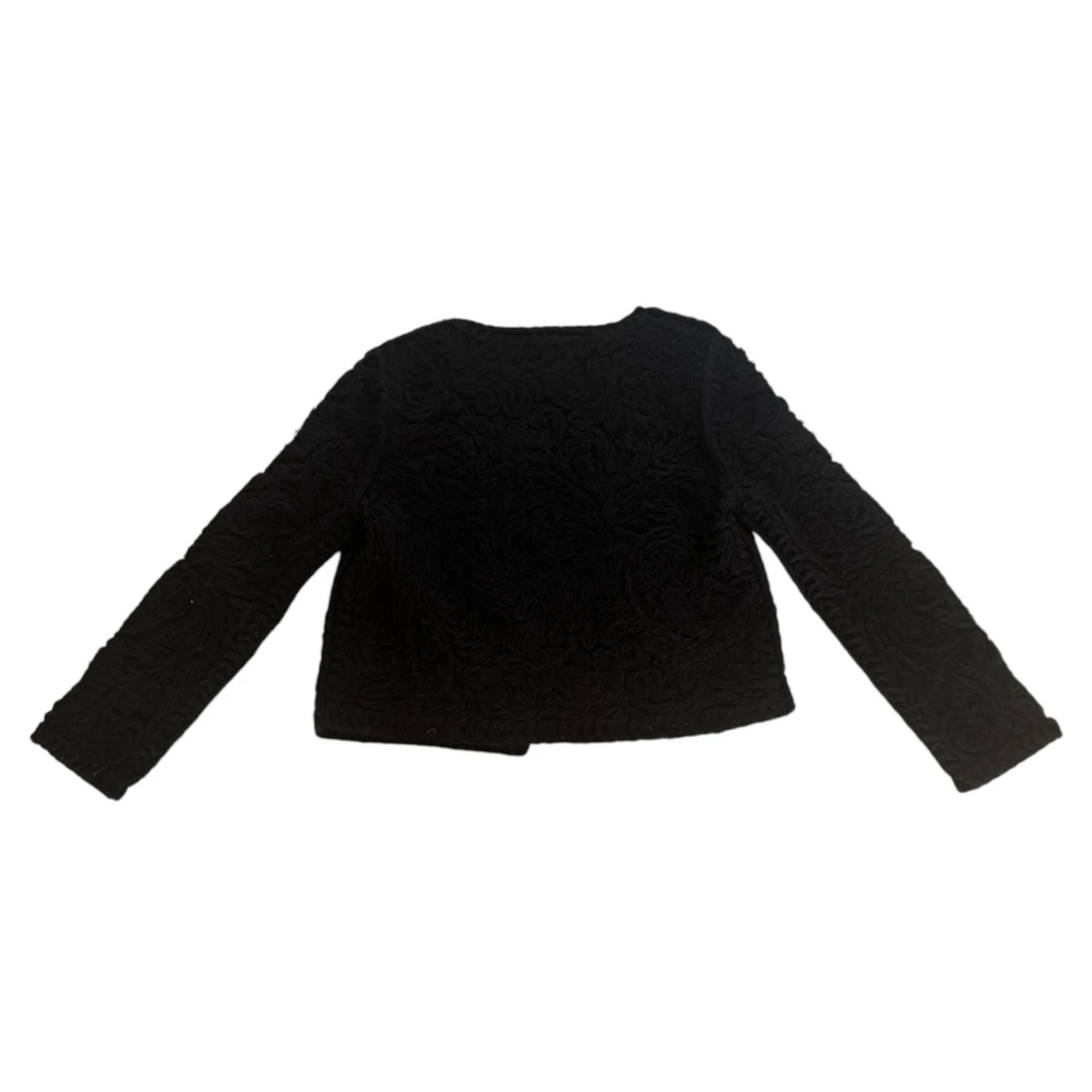 Svart stickad cardigan jacka från ZARA - 1