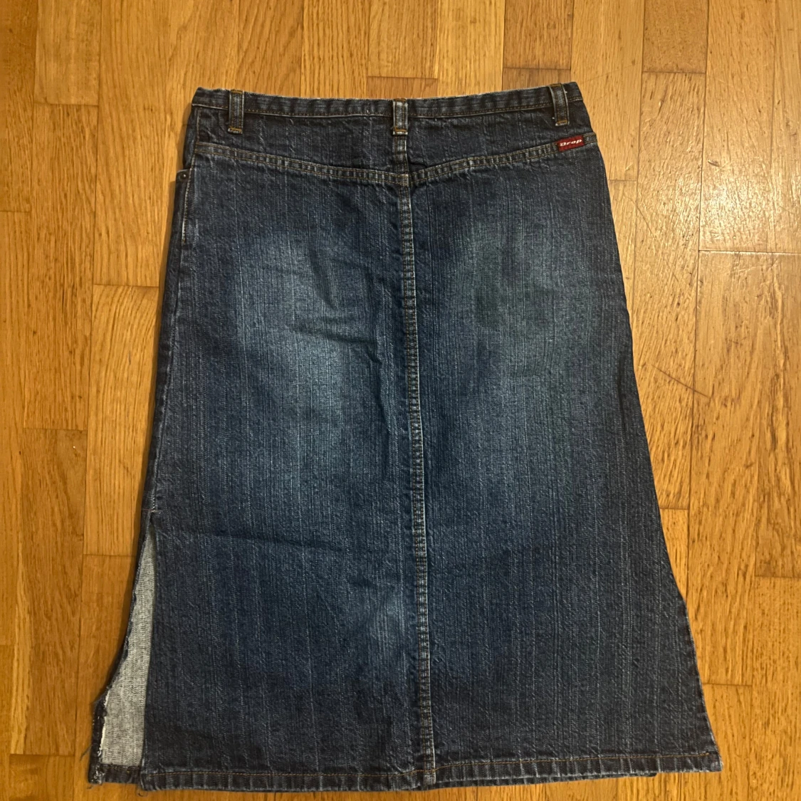 Jeanskjol med slits - 1